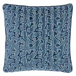 Corail Velvet Pillow - Mediterranean Schumacher Corail Velvet Pillow in Mediterranean