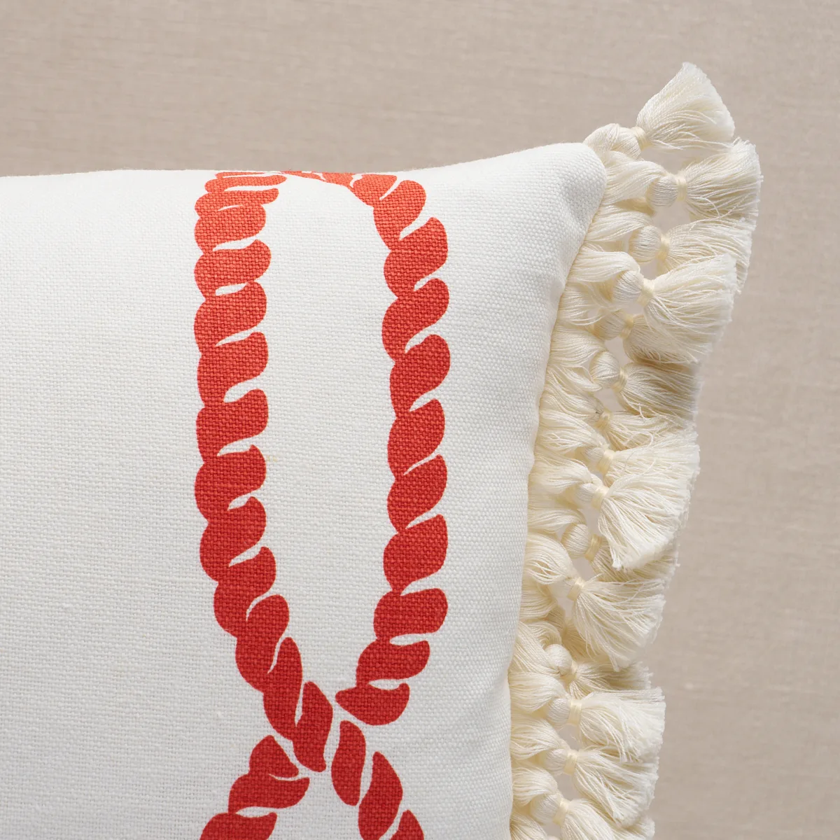 Schumacher Coralline Pillow in Red (SO17778319)