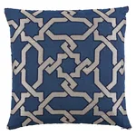 SO6757006 | Cordoba Embroidery Pillow - Indigo Schumacher Cordoba Embroidery Pillow in Indigo (SO6757006)