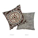 SO7447105 | Corfu Pillow - Black Neutral Schumacher Corfu Pillow in Black Neutral (SO7447105)