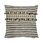 SO17797104 | Corfu Stripe Pillow - Black Schumacher Corfu Stripe Pillow in Black (SO17797104)