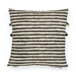SO17797104 | Corfu Stripe Pillow - Black Schumacher Corfu Stripe Pillow in Black (SO17797104)