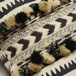 SO17797104 | Corfu Stripe Pillow - Black Schumacher Corfu Stripe Pillow in Black (SO17797104)