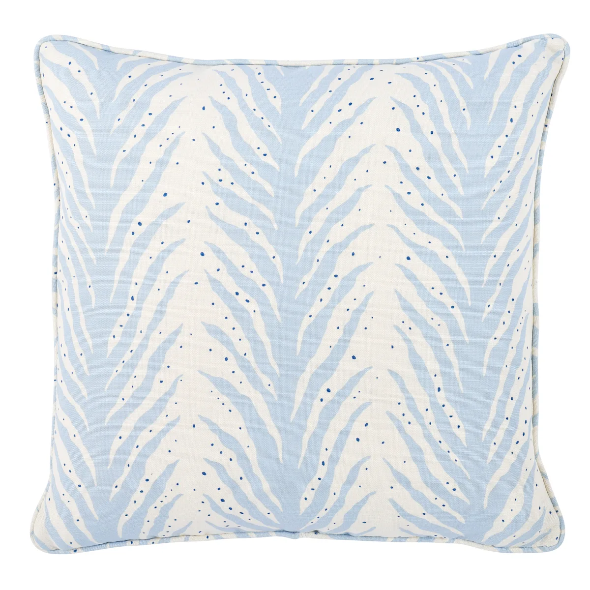 Schumacher Creeping Fern Pillow in Sky (SO17948005)
