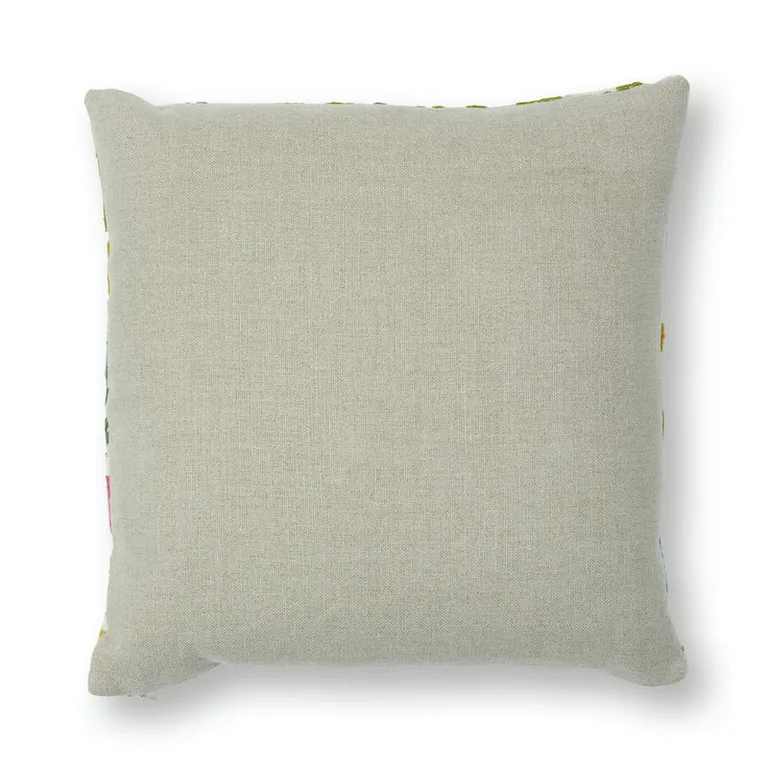 Schumacher Crewel Garden Pillow in Multi (SO7829105)