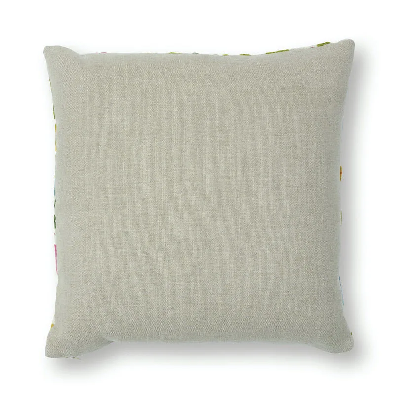 Schumacher Crewel Garden Pillow in Multi (SO7829105)