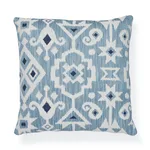 Schumacher Crusoe Ikat Pillow in Sky (SO7652105)