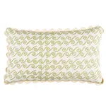 SO35845 | Curves Lumbar Pillow - Sage Schumacher Curves Lumbar Pillow in Sage (SO35845)