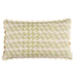 SO35845 | Curves Lumbar Pillow - Sage Schumacher Curves Lumbar Pillow in Sage (SO35845)