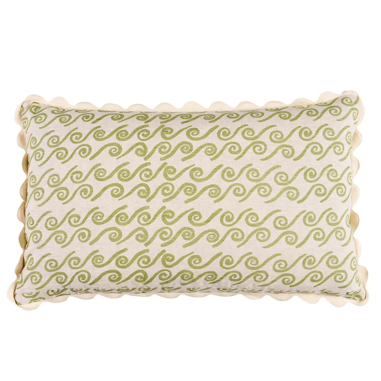 Schumacher Curves Lumbar Pillow in Sage (SO35845)