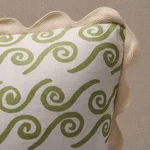 SO35845 | Curves Lumbar Pillow - Sage Schumacher Curves Lumbar Pillow in Sage (SO35845)