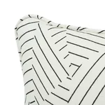 Deconstructed Stripe Pillow - Black & White Schumacher Deconstructed Stripe Pillow in Black & White