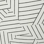 Deconstructed Stripe Pillow - Black & White Schumacher Deconstructed Stripe Pillow in Black & White