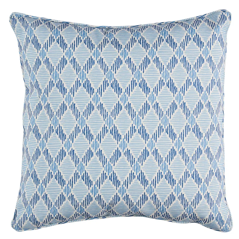 Schumacher Dexter I/O Pillow in Blues (SO18023005)