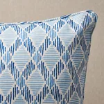 SO18023005 | Dexter I/O Pillow - Blues Schumacher Dexter I/O Pillow in Blues (SO18023005)
