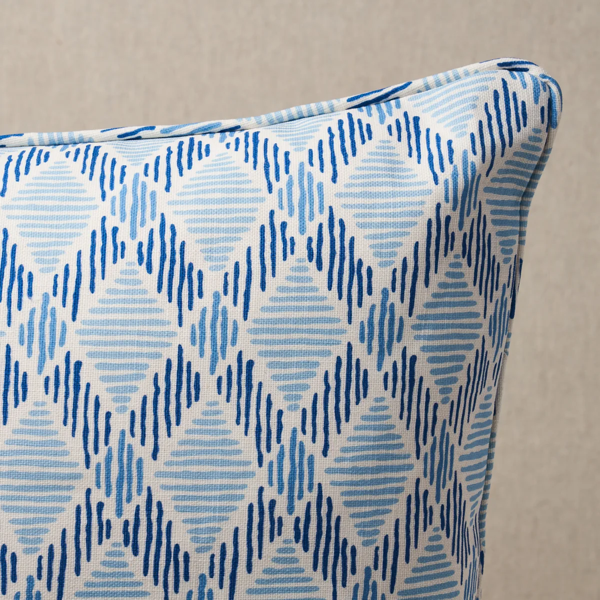 Schumacher Dexter I/O Pillow in Blues (SO18023005)