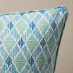 SO18023105 | Dexter I/O Pillow - Turquoise Schumacher Dexter I/O Pillow in Turquoise (SO18023105)