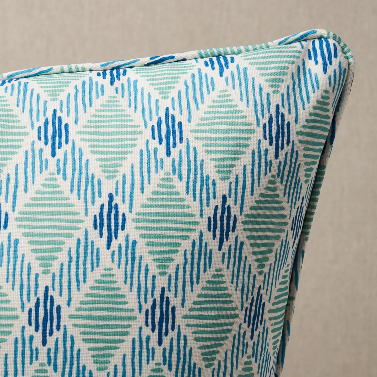 Schumacher Dexter I/O Pillow in Turquoise (SO18023105)