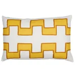 SO17968121 | Dixon Embroidered Print Pillow - Yellow Schumacher Dixon Embroidered Print Pillow in Yellow (SO17968121)