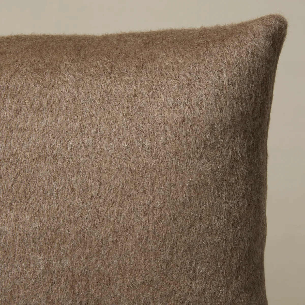 Dixon Mohair Pillow - Driftwood Schumacher Dixon Mohair Pillow in Driftwood