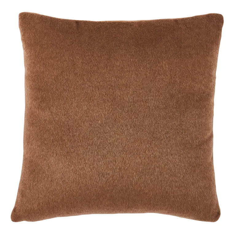 Schumacher Dixon Mohair Pillow in Vicuna