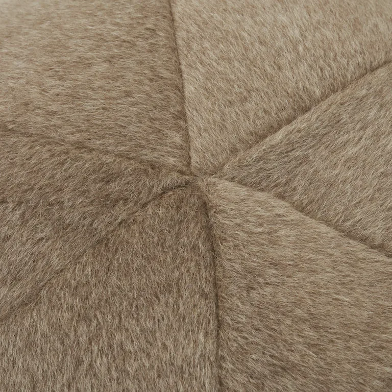 Schumacher Dixon Mohair Sphere Pillow in Driftwood (SO6713001)