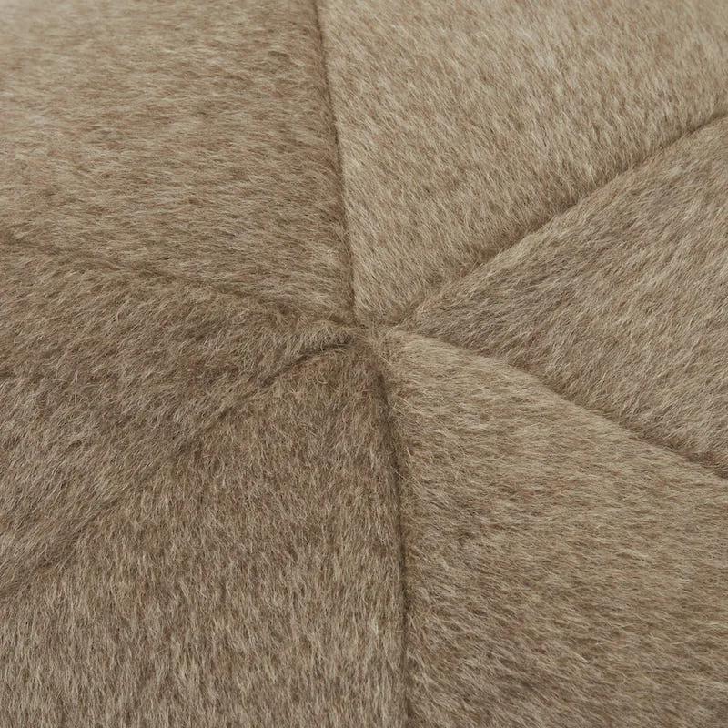 Schumacher Dixon Mohair Sphere Pillow in Driftwood (SO6713001)