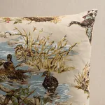 SO18266007 | Dog & Duck Pillow - Alabaster Schumacher Dog & Duck Pillow in Alabaster (SO18266007)
