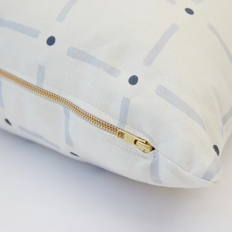 Schumacher Drifting Grid Pillow in Sky (SO0001906)
