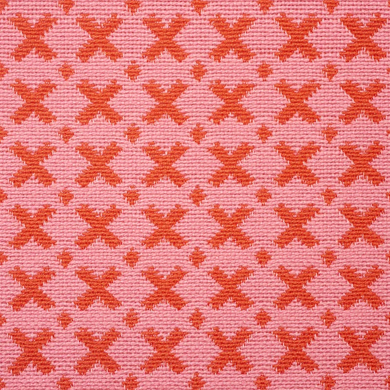 Schumacher Elias Pillow in Red & Pink (SO7720104)