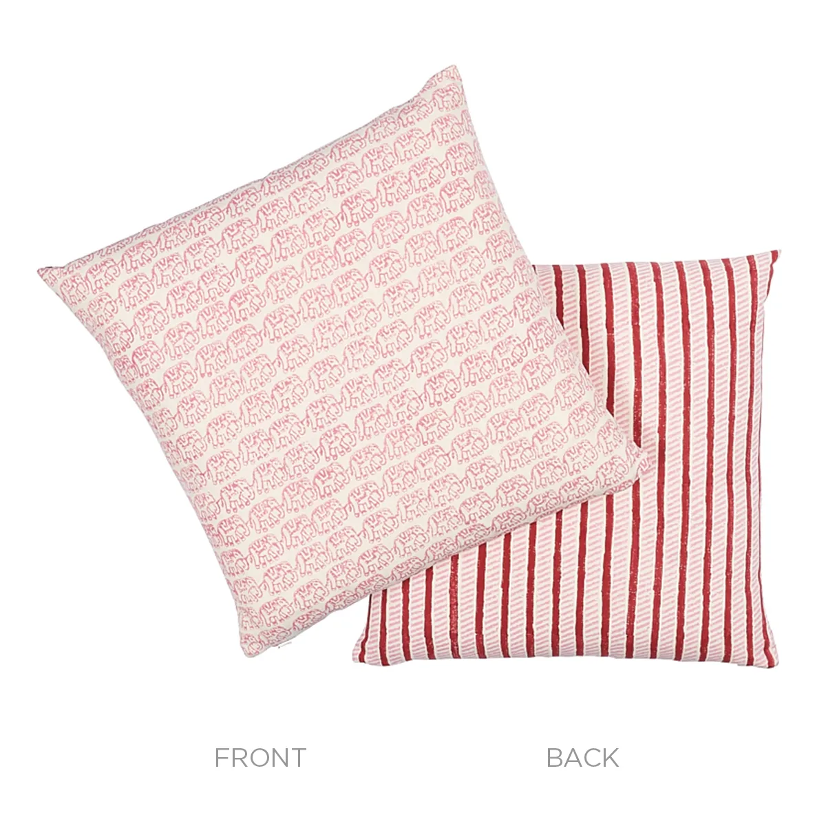 Ellies + Garden Path Pillow - Iron & Rose Schumacher Ellies + Garden Path Pillow in Iron & Rose