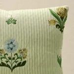 Elmslie Embroidery Pillow - Leaf Schumacher Elmslie Embroidery Pillow in Leaf