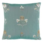 Elmslie Embroidery Pillow - Teal Schumacher Elmslie Embroidery Pillow in Teal