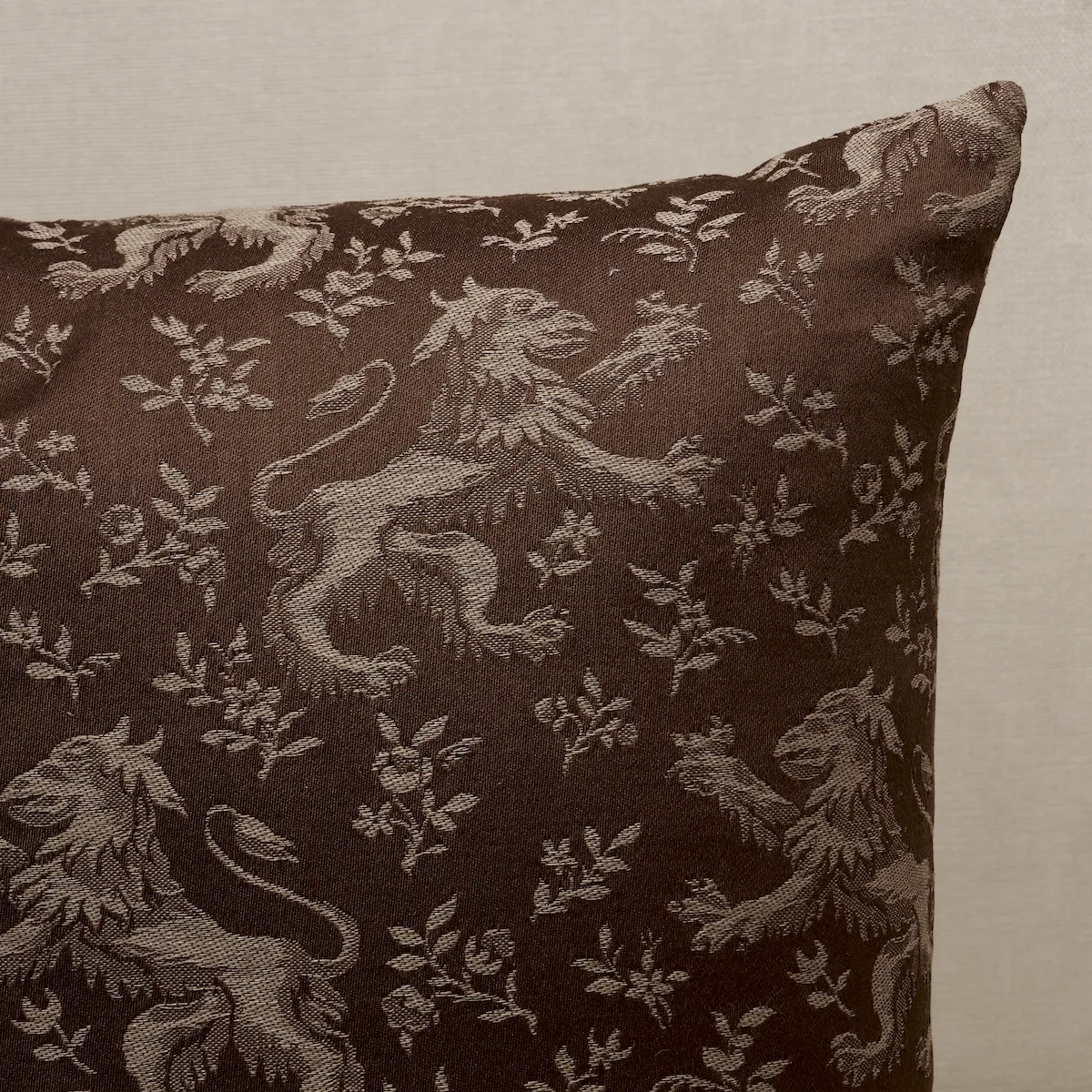 Schumacher Ewan's Beasts Pillow in Brown (SO8754206)