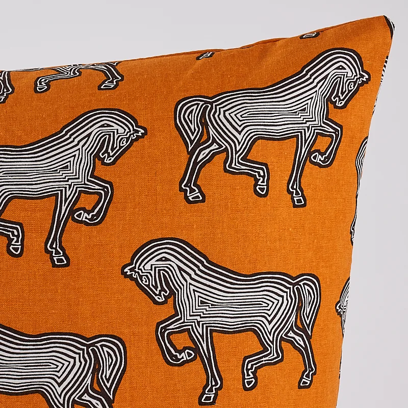 Schumacher Faubourg Pillow in Orange (SO17801006)