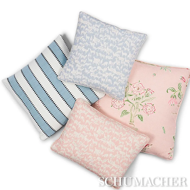 Fauna Pillow - Dusty Pink Schumacher Fauna Pillow in Dusty Pink