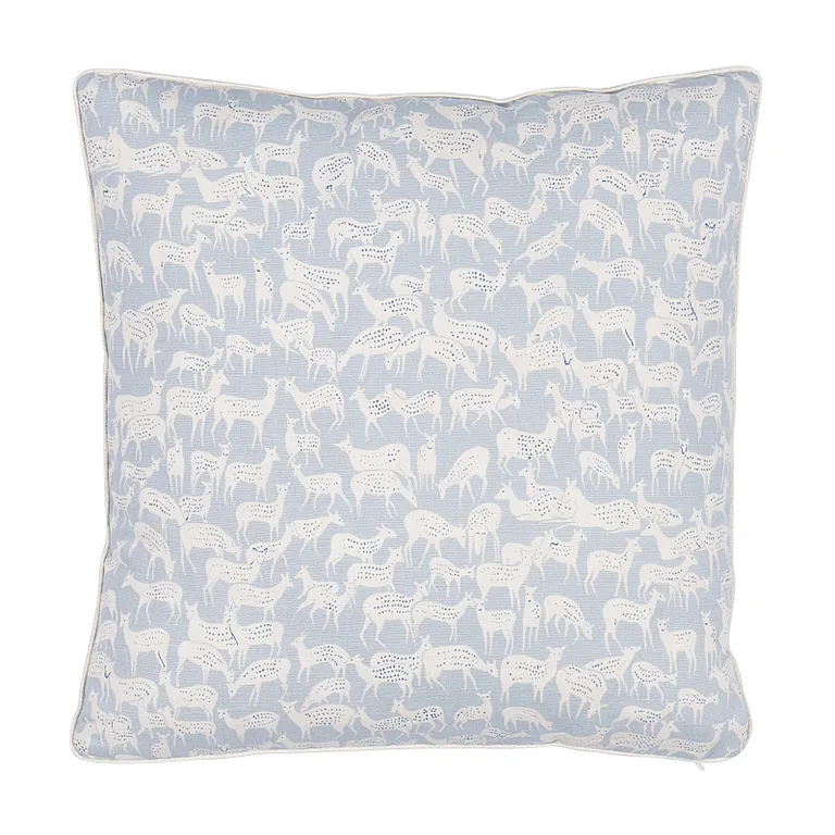 Schumacher Fauna Pillow in Slate Blue (SO17772403)