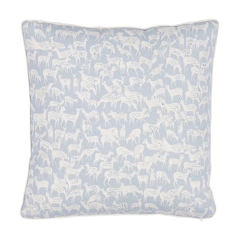 Schumacher Fauna Pillow in Slate Blue (SO17772403)