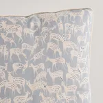 SO17772403 | Fauna Pillow - Slate Blue Schumacher Fauna Pillow in Slate Blue (SO17772403)