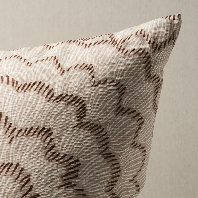 Schumacher Feather Bloom Pillow in Dove (SO18036107)