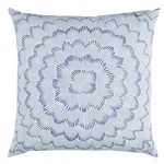 SO18036007 | Feather Bloom Pillow - Two Blues Schumacher Feather Bloom Pillow in Two Blues (SO18036007)