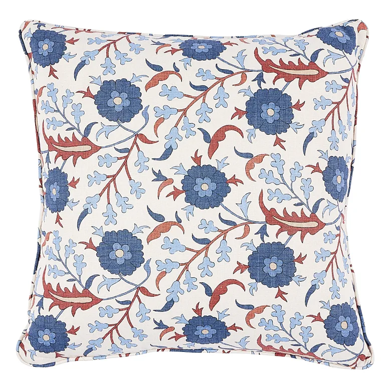 Schumacher Floralia Pillow in Parchment (SO17995206)