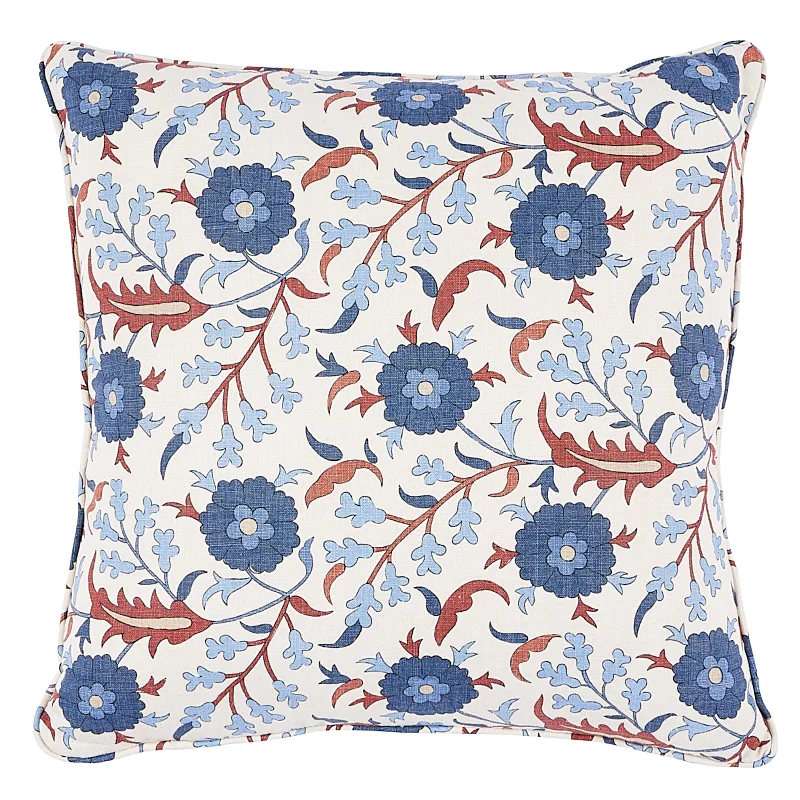 Schumacher Floralia Pillow in Parchment (SO17995206)
