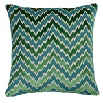 Florentine Chevron Pillow - Emerald Schumacher Florentine Chevron Pillow in Emerald