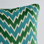 Florentine Chevron Pillow - Emerald Schumacher Florentine Chevron Pillow in Emerald