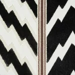SO7711105 | Florentine Velvet Pillow - Black & White Schumacher Florentine Velvet Pillow in Black & White (SO7711105)