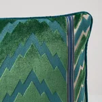 SO7711018 | Florentine Velvet Pillow - Emerald Schumacher Florentine Velvet Pillow in Emerald (SO7711018)