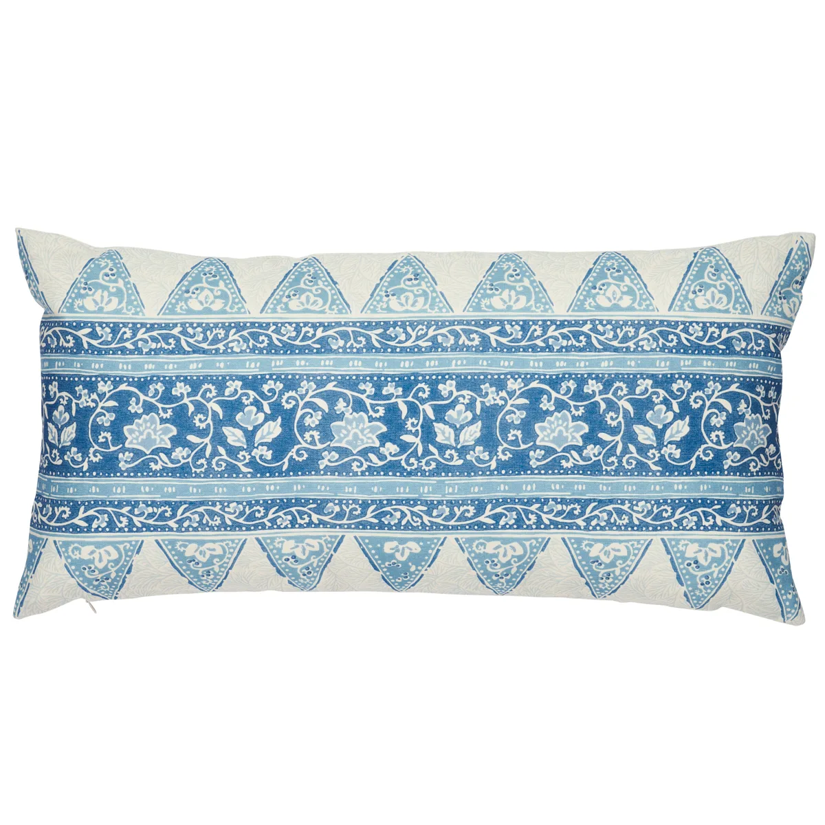 Schumacher Foxglove I/O Pillow in Indigo (SO18072124)