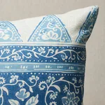 Schumacher Foxglove I/O Pillow in Indigo (SO18072124)