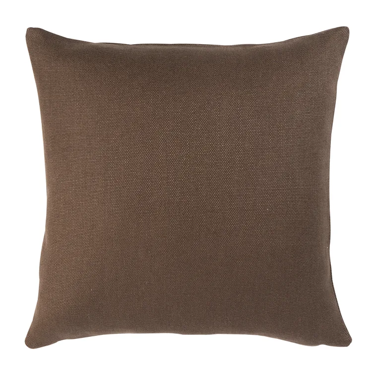 Schumacher Franc Linen Pillow in Chocolate